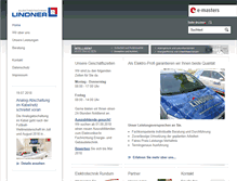 Tablet Screenshot of lindner-elektro.de
